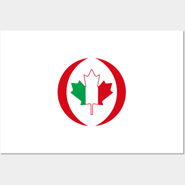 Italian Canadian Multinational Patriot Flag Series Wall Art by Village Values